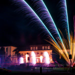 Feuerwerk Parkbeleuchtung
